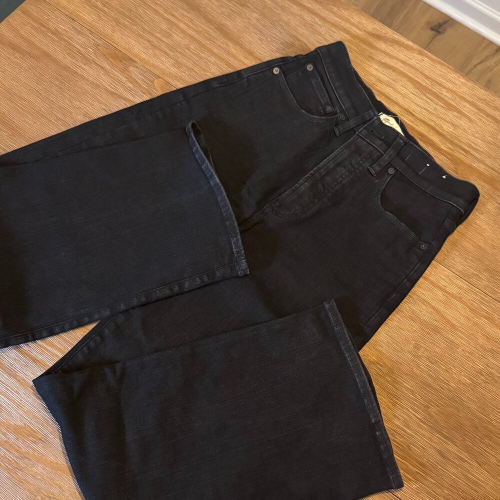 Madewell Perfect Vintage Wide Leg Jean - Black - 27f